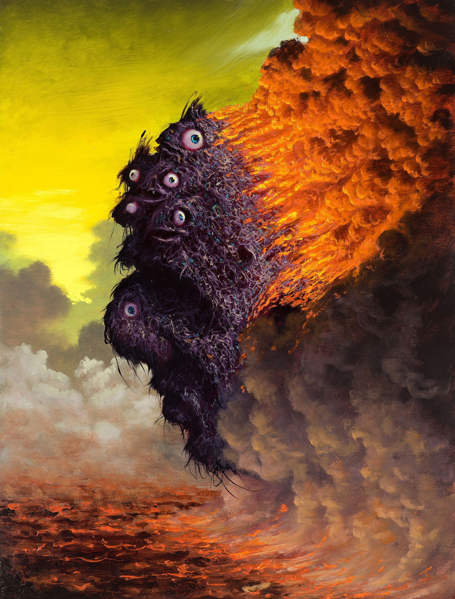 Fulvio Di Piazza, My Head is on Fire, 2013, olio su tela, 40x30 cm