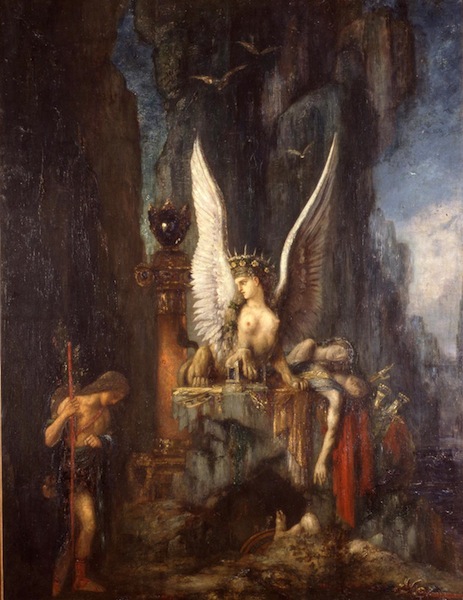 Gustav Moreau: Le Voyageur ou Oedipe, voyageur. Musée de La Cour d'Or - Metz Métropole	125 X 95