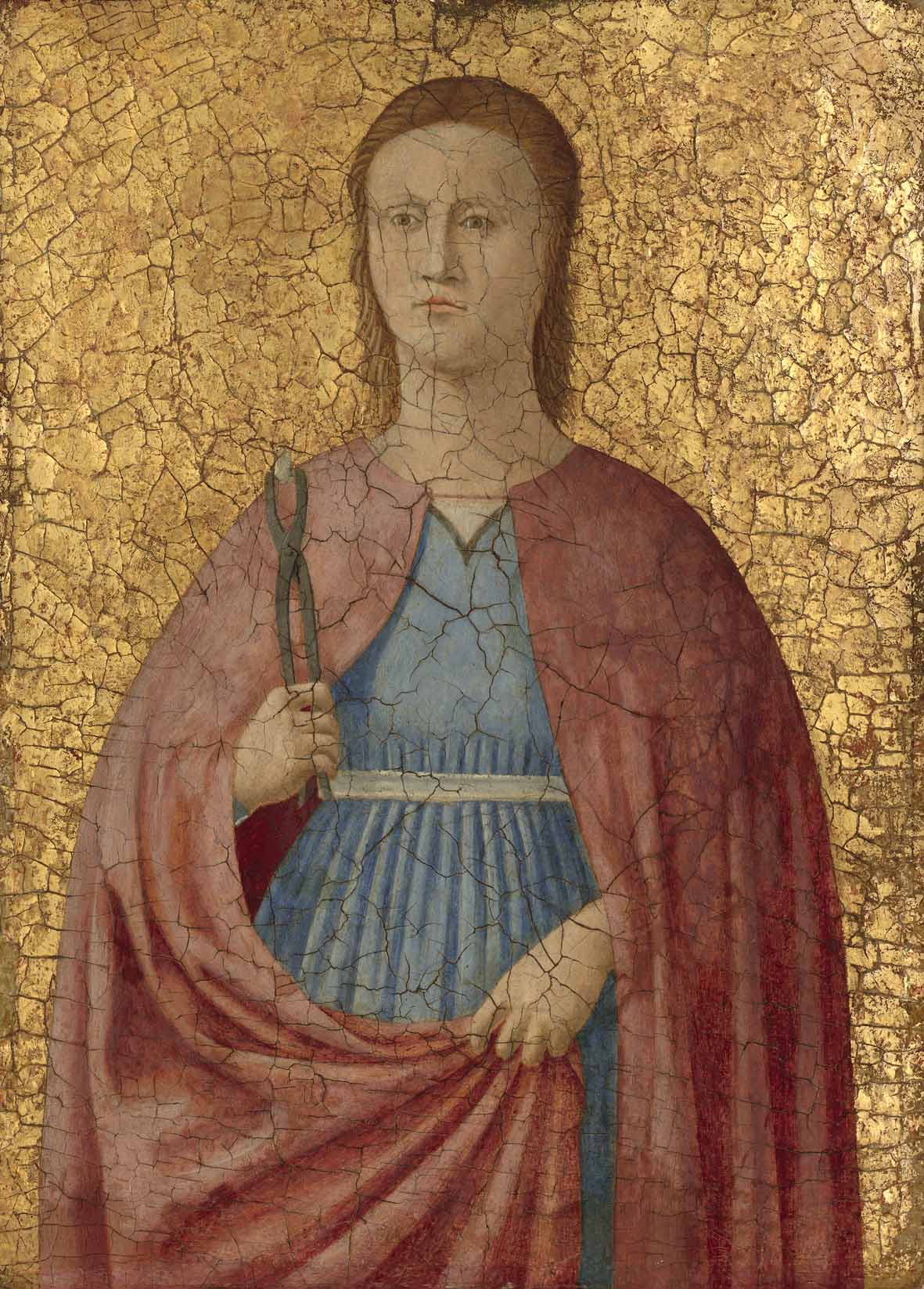 Piero della Francesca:Santa Apollonia, 1454-69, Olio, tempera e oro su tavola,cm 38,7x28,3, National Gallery of Art,Washington