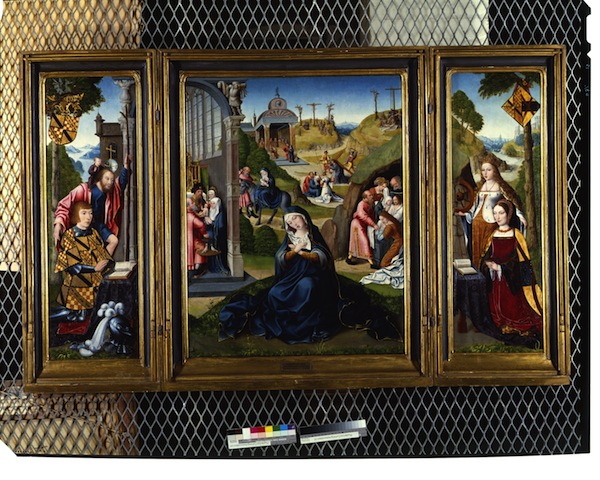 Master of the Legend of the Magdalen (active c. 1490-1525)
The Seven Sorrows of Mary (The Ashwellthorpe Triptych)
Oil on panels, 83.8 x 90.9 cm
Flemish