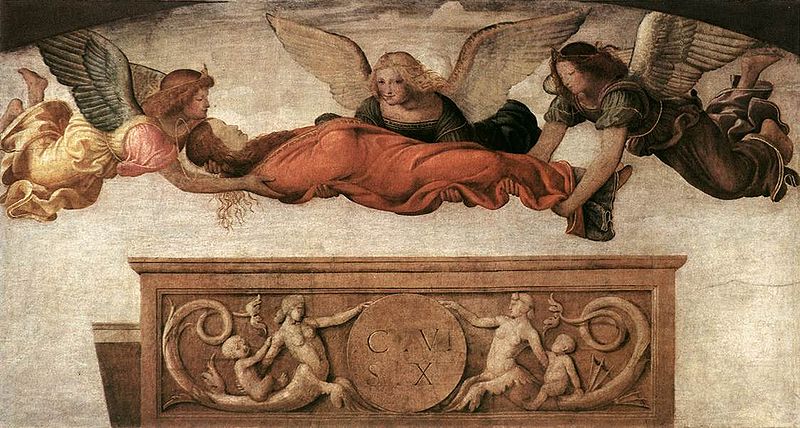 Bernardino Luini
Corpo di santa Caterina dl'Alessandria trasportato dagli angeli (1520-1523)
Pinacoteca di Brera, Milano