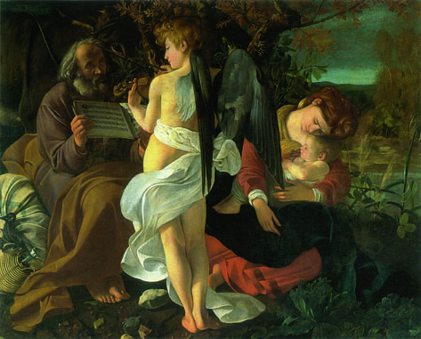 Caravaggio, Riposo nella fuga in Egitto, Roma, Galleria Doria Pamphilij