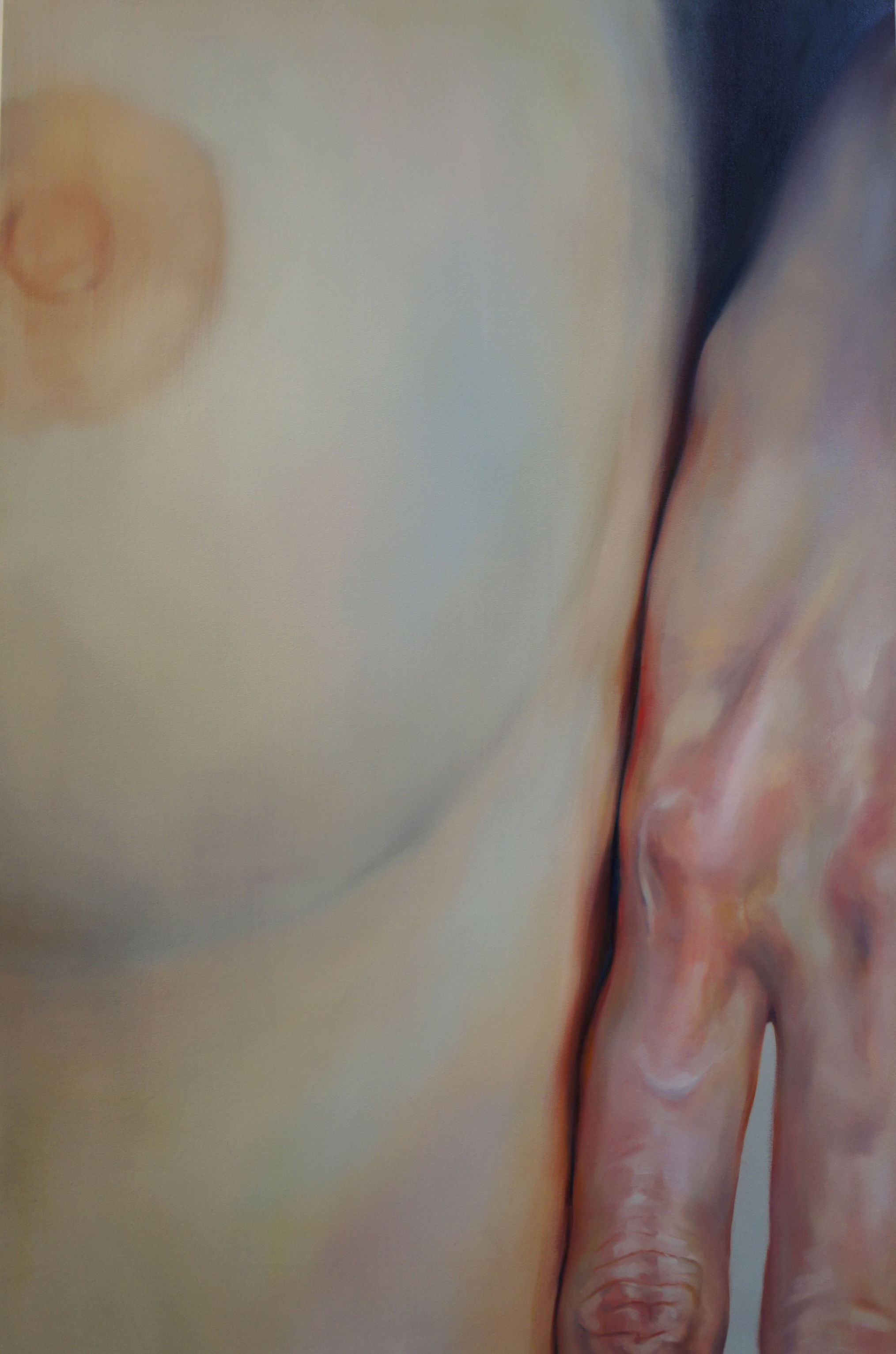 Zoë Sua Kay, Contingency 1, 2014, oil on canvas, cm 152x102_courtesy Accesso Galleria