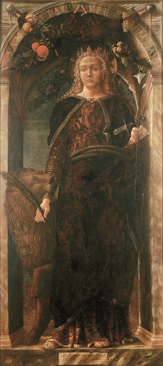 Andrea Mantegna  (Isola di Carturo, 1431 ca. - Mantova, 1506)
Sant’Eufemia
1454
tela 