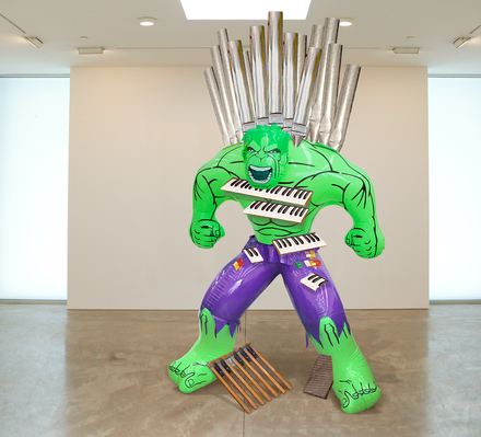 Jeff Koons, Hulk (Organ), 2004–14. Polychromed bronze and mixed media; 93 1?2 x 48 5?8 x 27 7?8 in. (237.5 × 123.5 × 70.8 cm). The Broad Art Foundation, Santa Monica. © Jeff Koons