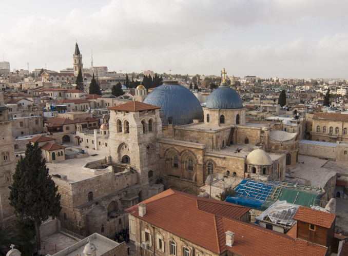 Gerusalemme, chiesa del Santo Sepolcro e città vecchia