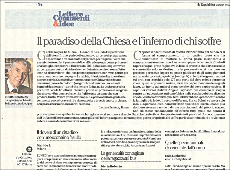 Tarquinio (Avvenire) le suona a Augias (Repubblica): «La disinformazione è peccato. Anche per i laici»