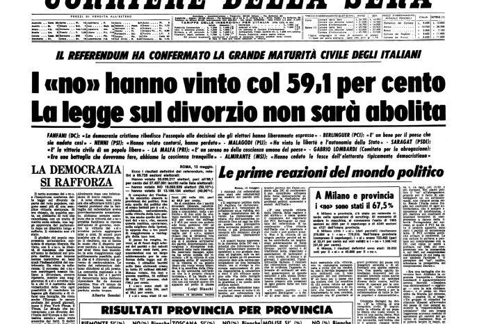 downpour Retaliate deeply La legge sul divorzio ha cambiato l'Italia. È vero, ma in peggio - Tempi