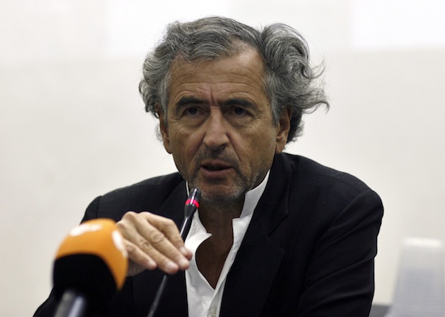 Special envoy Bernard Henri Levy holds media conference