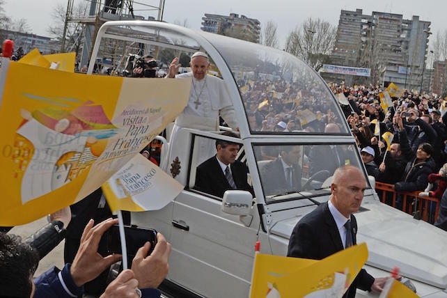 Pope Francis in Scampia