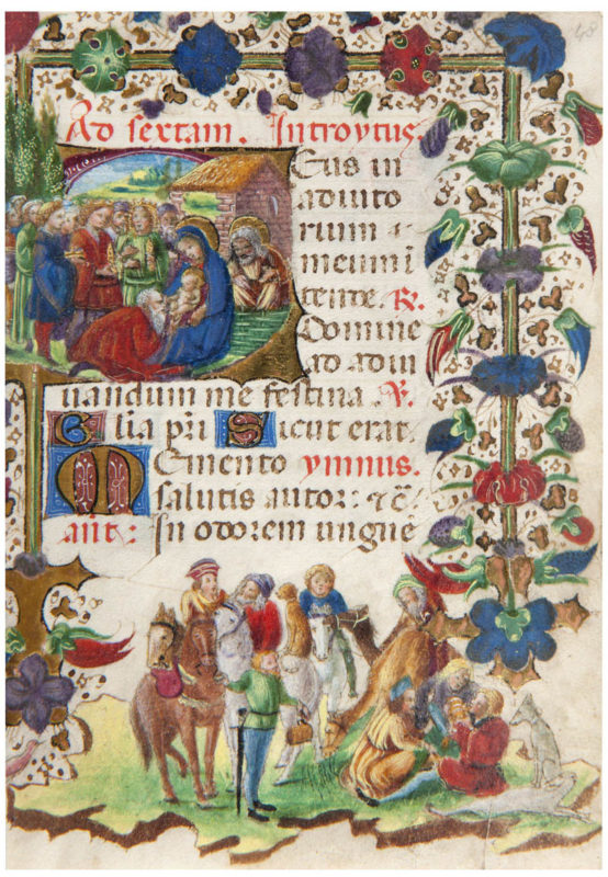 Maestro del Libro d’Ore W 323 di Baltimora e bottega del Maestro di Anna Sforza, Libro d’Ore (1440-1450 e 1495 circa) membranaceo miniato, Como, Pinacoteca Civica