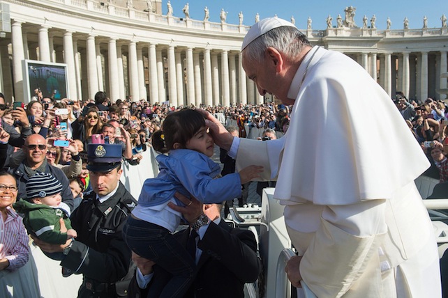 Pope Francis during general audience