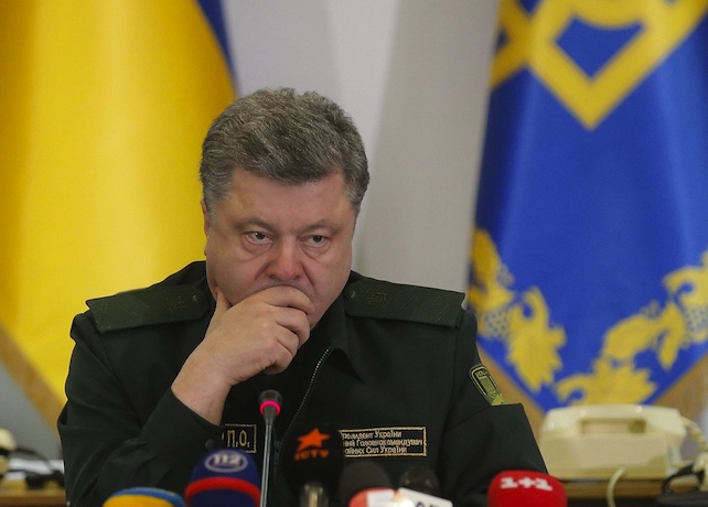 President Poroshenko gave the order to Ukrainian forces to cease fire in the eastern Ukraine.