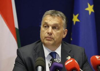 epa04819816 Hungarian Prime Minister Viktor Orban holds a news conference at the end of the European Summit at the EU Council headquarters in Brussels, Belgium, 26 June 2015.  EPA/JULIEN WARNAND