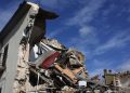Onna (L'Aquila) sei anni dopo il terremoto del 6 aprile 2009, in una foto diffusa il 3 aprile 2015. ANSA/ ENRICA DI BATTISTA