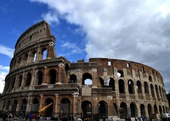 A general view of the Colosseum (Colosseo) in Rome, Italy, 07 March 2016. The colosseum or Coliseum is the largest elliptical amphitheatre built in the Roman empire.  ANSA / ETTORE FERRARI