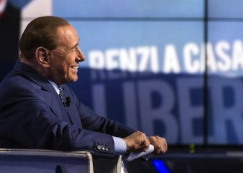 Leader of Italian centre-right party "Forza Italia" and former Italian Prime Minister, Silvio Berlusconi, attends at the Raiuno Tv program "Porta a Porta", lead by journalist Bruno Vespa, in Rome, Italy, 12 November 2015.
ANSA/ANGELO CARCONI