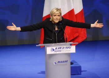 Marine Le Pen. (ANSA/AP Photo/Michel Euler) [CopyrightNotice: Copyright 2017 The Associated Press. All rights reserved.]