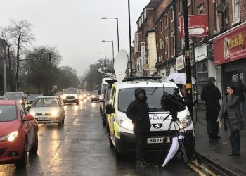 epa05865227 West Midlands police vehicles and journalists ouside a property in Hagley Road, Birmingham, central England, 23 March 2017 where West Midlands Police took part in a raid relating to the London Terror attacks. Scotland Yard said on 23 March 2017 that police have made seven arrests in raids carried out over night in Brimingham London and elsewhere in the country after the terror attack in the Westminister Palace grounds and on Westminster Bridge on 22 March 2017 leaving four people dead, including the attacker, and 29 people injured.  EPA/STRINGER   EDITORIAL USE ONLY/NO SALES