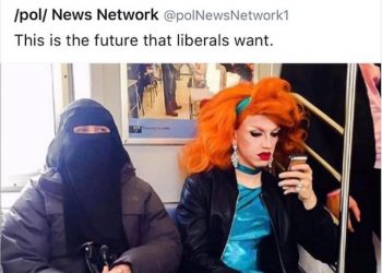 Una donna musulmana vestita con il niqab e, accanto a lei, una drag queen in minigonna: ha scatenato dibattito in Rete questa immagine scattata in un vagone della metropolitana di New York e postata online. 'CosÏ Ë come dovrebbe essere la libert‡' scrive il giovane originario della Guinea. 'Signor Presidente - continua rivolgendosi a Trump - noi non abbiamo problema con la diversit‡ e abbracciamo la libert‡ delle religioni. E? scritto nella costituzione' continua, invitando poi lo stesso Trump 'a leggerla qualche volta'. Il 4 marzo 2017. INSTAGRAM   +++ATTENZIONE LA FOTO NON PUO? ESSERE PUBBLICATA O RIPRODOTTA SENZA L?AUTORIZZAZIONE DELLA FONTE DI ORIGINE CUI SI RINVIA+++