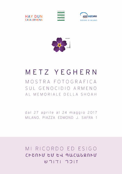 METZ YEGHERN Il RIcordo del Genocidio Armeno al Memoriale della Shoah di Milano 2017