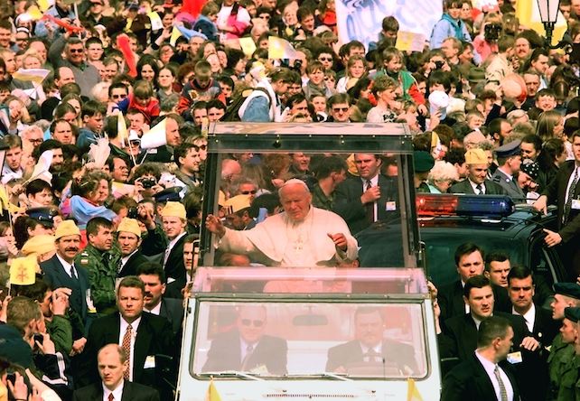 Papa Giovanni Paolo II Polonia lotto 2 interi postali visita alla nazione 1987 