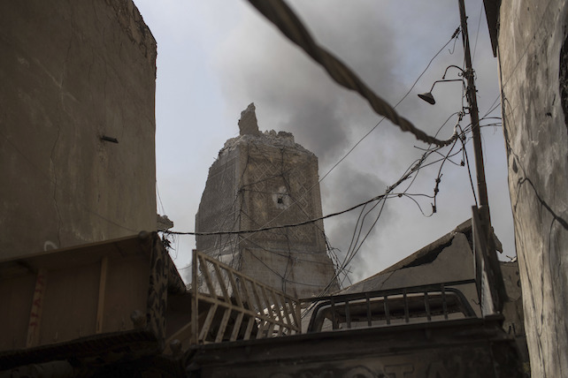 Iraqi special forces soldiers *** during fighting against Islamic State militants in Mosul, Iraq, Friday, June 30, 2017. (AP Photo/Felipe Dana)