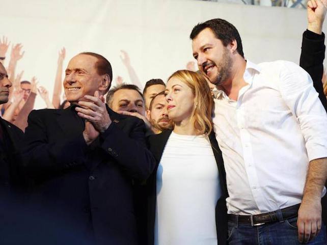 berlusconi-meloni-salvini-ansa