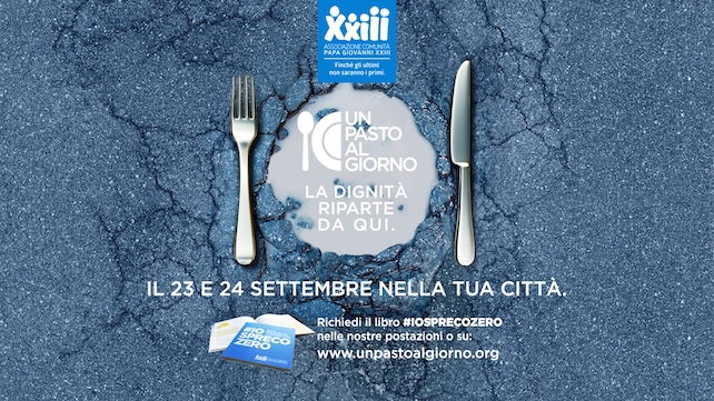 Cibo, ma non solo: il 23 e 24 settembre, in 1.000 piazze solidali, arriva #iosprecozero