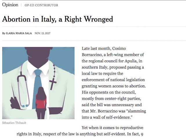Tutte le fake news del New York Times su aborto e obiezione di coscienza in Italia