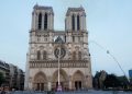 La cattedrale di Notre Dame di Parigi dopo l'incendio