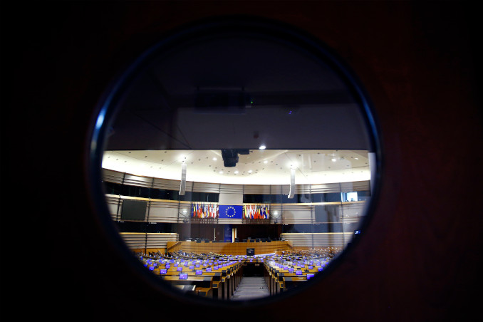 L'aula del Parlamento europeo a Strasburgo