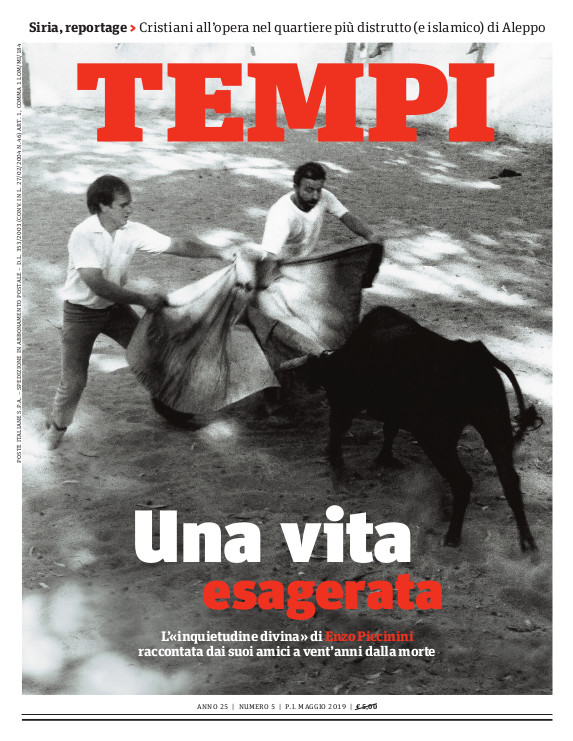 Copertina del numero di maggio 2019 di Tempi