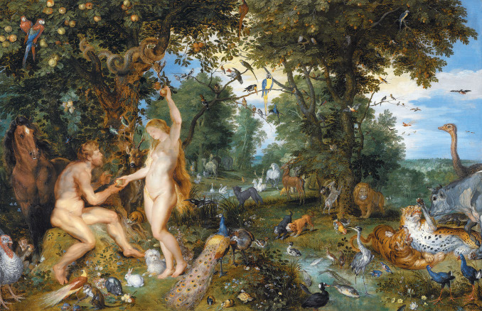 Il giardino dell'Eden con Adamo ed Eva di Peter Paul Rubens
