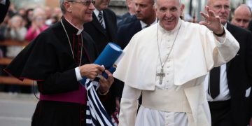 Francesco Cavina con papa Francesco