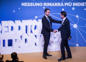 Luigi Di Maio e Giuseppe Conte presentano il Reddito di cittadinanza