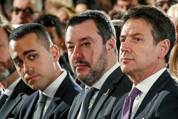 Luigi Di Maio, Matteo Salvini, Giuseppe Conte