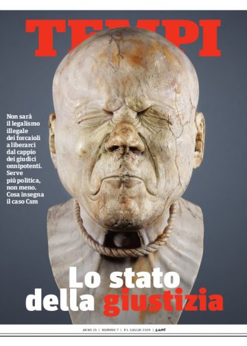 Copertina del numero di luglio 2019 di Tempi