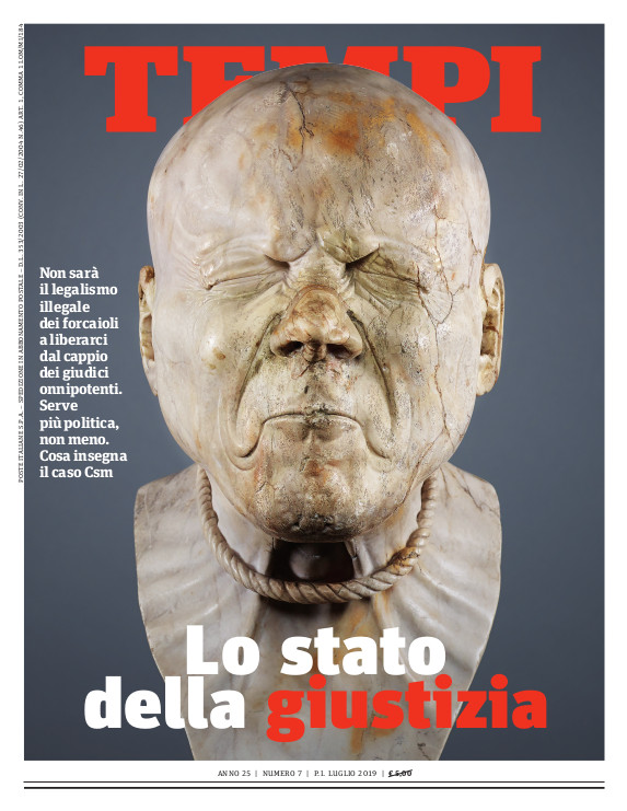 Copertina del numero di luglio 2019 di Tempi