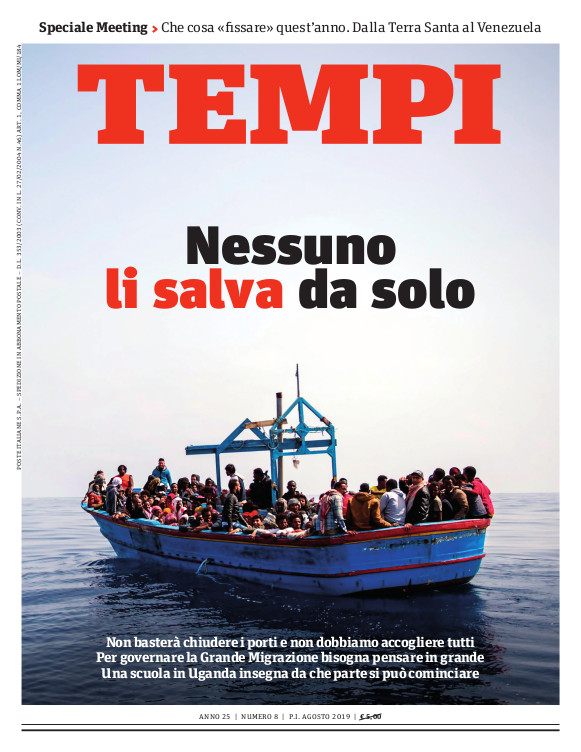 Copertina del numero di agosto 2019 di Tempi