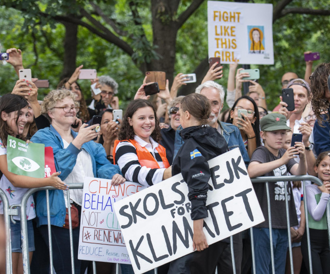 L'arrivo in barca a vela di Greta Thunberg a New York