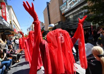 Manifestazione di Extinction Rebellion a Adelaide