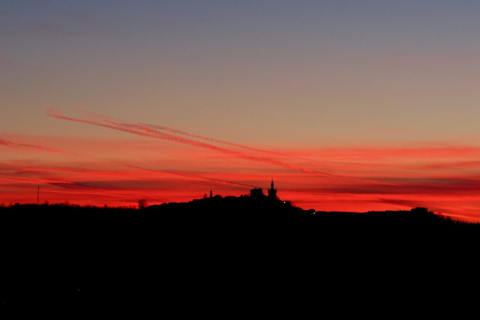 Tramonto nel Monferrato