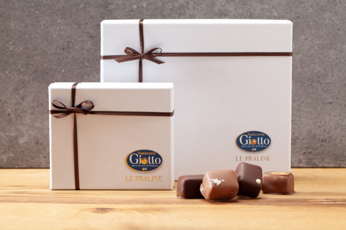 Praline Pasticceria Giotto, confezione regalo di Natale