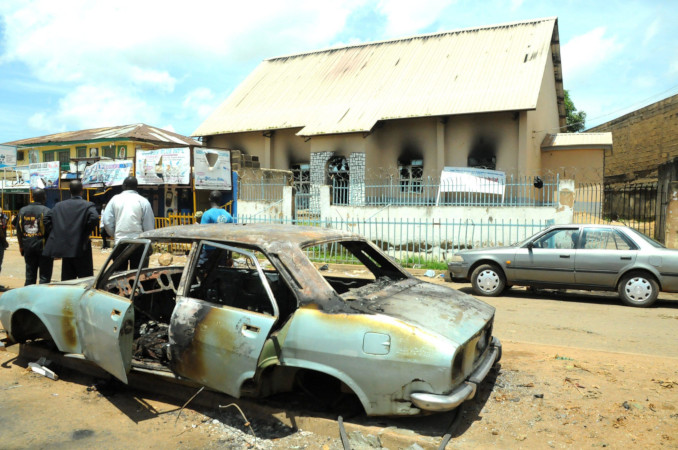 La scena di un attentato di Boko Haram in Nigeria