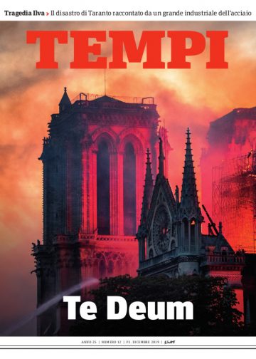 La copertina del numero di Tempi di dicembre 2019 dedicato al Te Deum