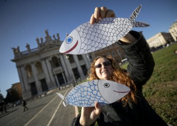 Manifestazione delle sardine a Roma