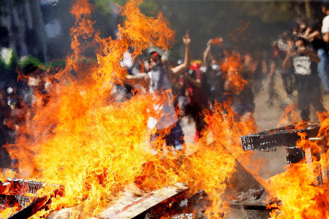 Proteste a Santiago, Cile