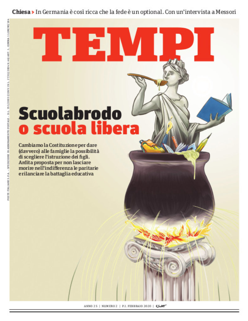 La copertina del numero di febbraio 2020 di Tempi