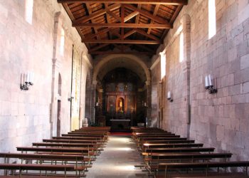 Interno della basilica di Tergu